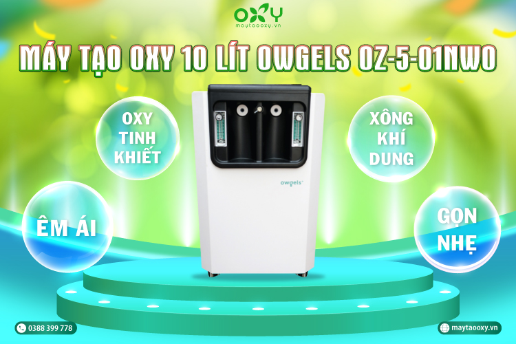 Máy tạo oxy 10 lít Owgels OZ-5-01NW0 - Top 3 máy tạo oxy y tế tốt nhất thị trường hiện nay