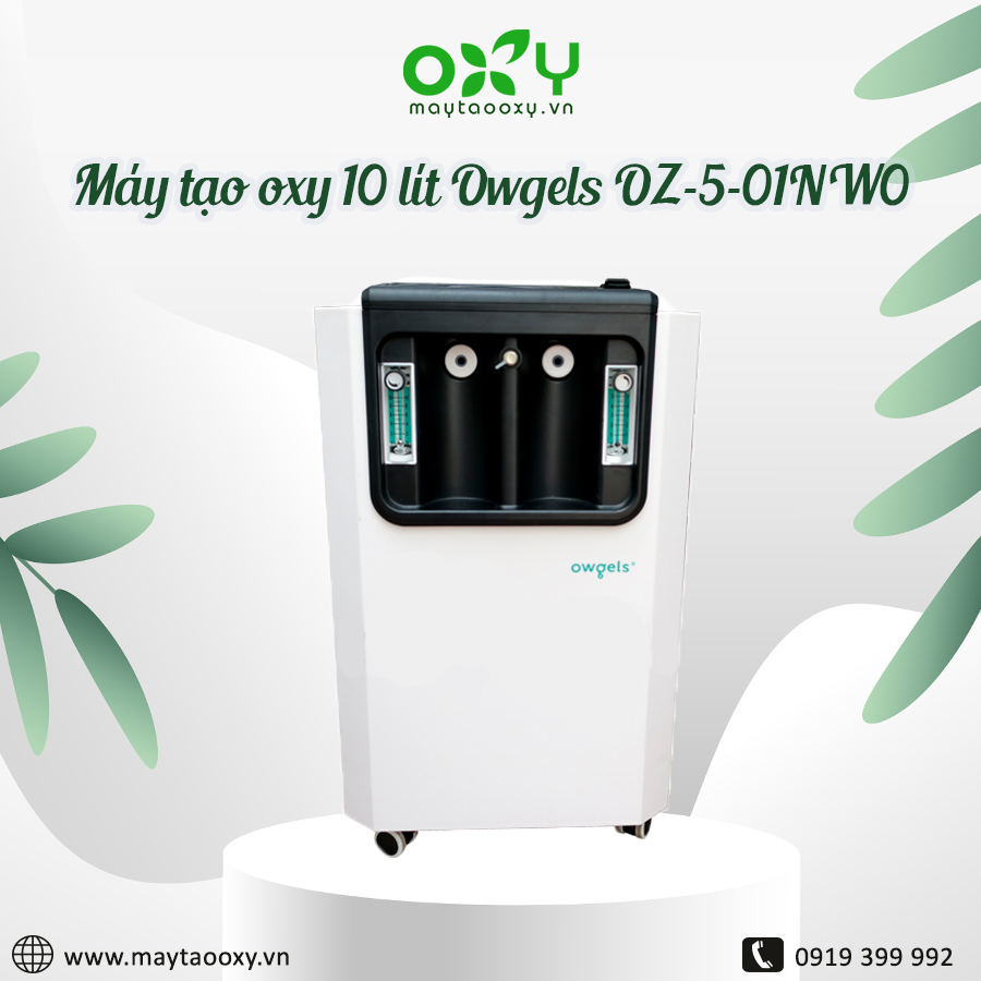 Máy tạo oxy giá rẻ 10 lít Owgels OZ-5-01NW0 (OZ-5-01GWO) có xông khí dung